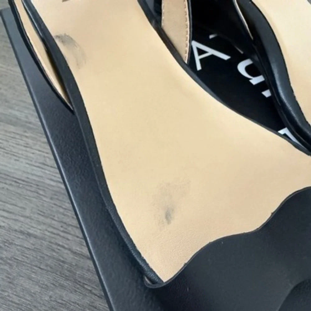 Naturalizer Black Wedge Sandals